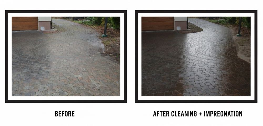 Profesjonalne czyszczenie kostki brukowej i elewacji budynków