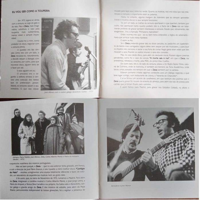 José Afonso	- - - - -		Eu Vou Ser Como a Toupeira	- - - - -	CD