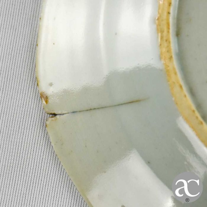 Prato porcelana da China, Cantão, período Qianlong, séc. XVIII