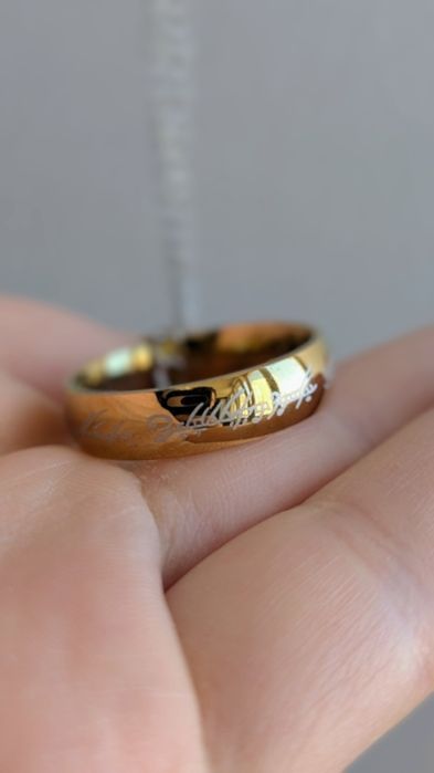 The lord of the rings Золотое Кольцо на цепочке Властелин колец