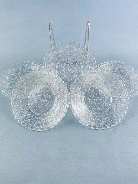 Talerzyki deserowe szklne winogrona