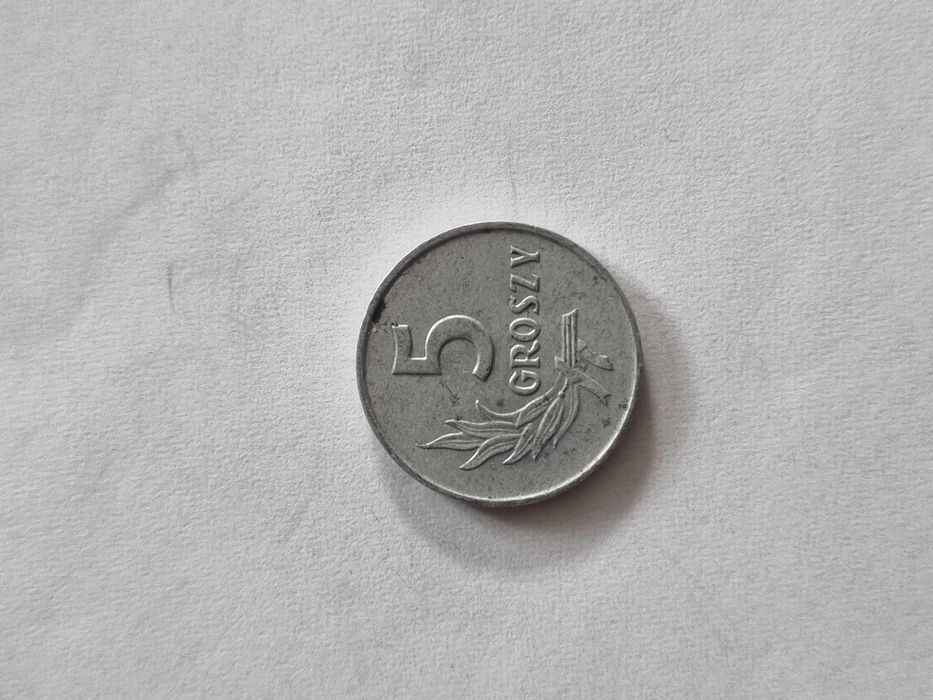 Moneta 5 gr. z 1962 r. bzm