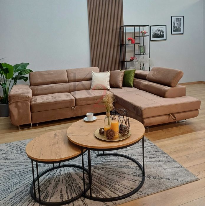 Narożnik Arteon POD WYMIAR Rogówka do salonu,funkcja spania USB+GRATIS