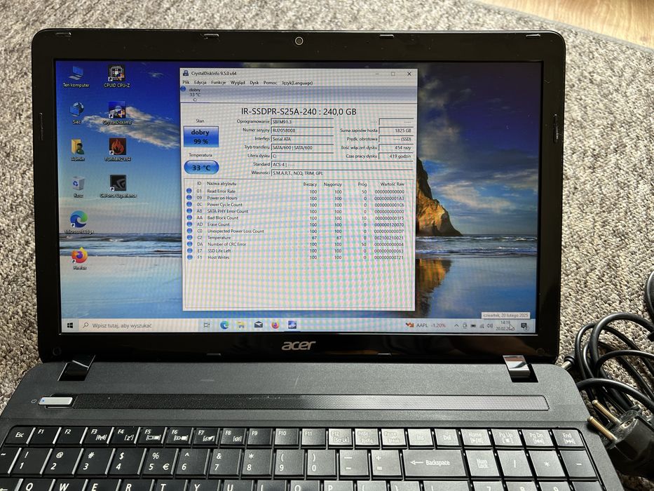 Laptop Acer Aspire E1-571G - Win10 / i5 /Nvidia GT 620 /SSD / 16Gb Ram