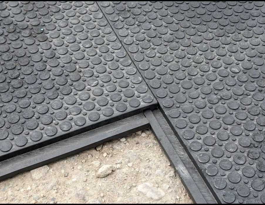 Mata jezdna 120x80, maty gumowe do przejazdu wózków, mata drogowa guma