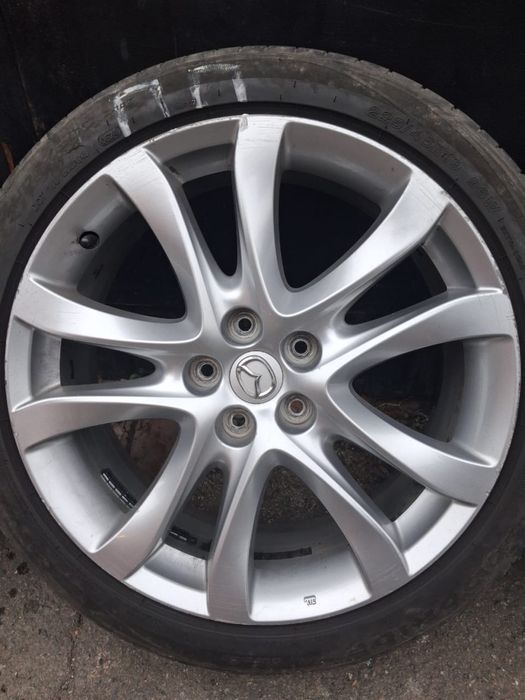 19 диски вместе с шинами на мазда