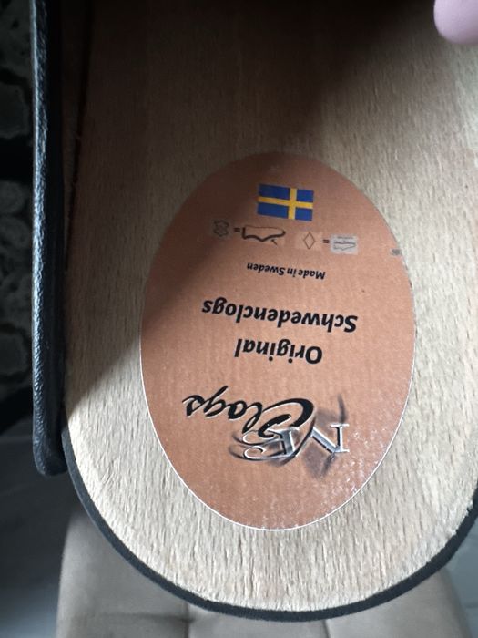 Meskie nowe drewniaki skorzane roz 45