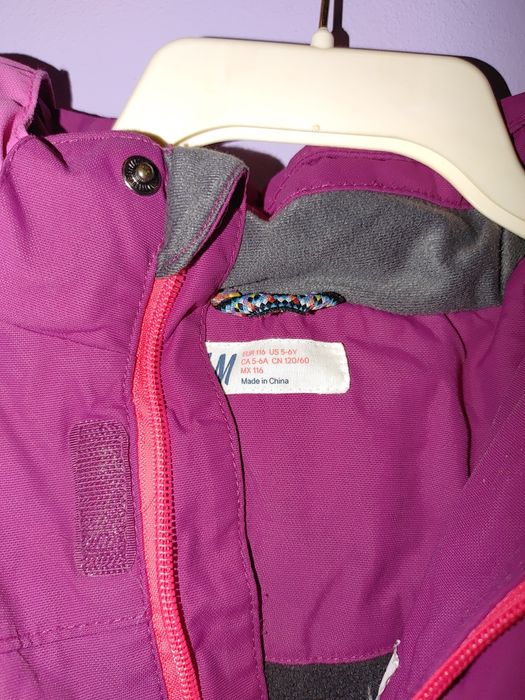 kurtka zimowa narciarska 116 cm H&M