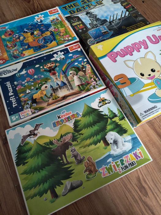 Zestaw gier i puzzli dla całej rodziny całość 30 zl