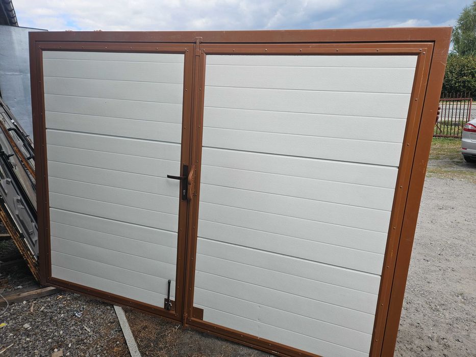 NOWE DRZWI/BRAMA Zewnętrzne Metalowe Dwuskrzydłowe Pełne 264x196cm