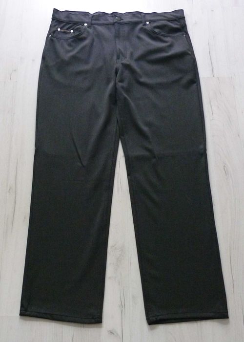 Eleganckie męskie spodnie elastyczne HUGO BOSS rozmiar XL W38 grafit