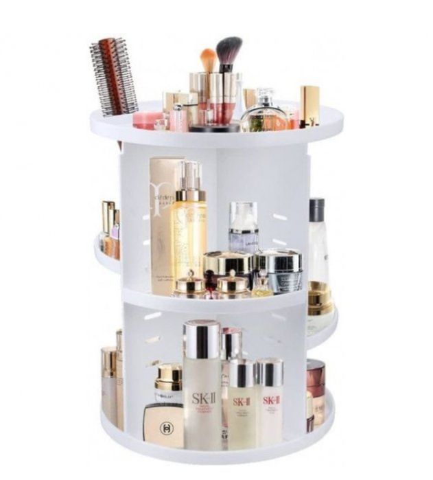 Органайзер для косметики 360°, білий