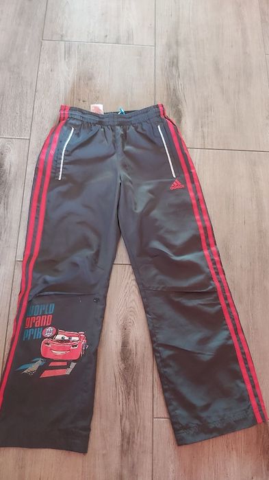 Zygzak mc queen adidas spodnie dresowe dresy 128