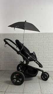 Carrinho Quinny Moodd Preto - Black com Chapéu de Sol