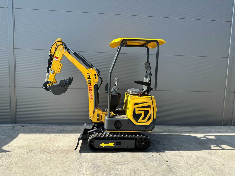 NOWA minikoparka Interbauer IB10 1100kg RAMIĘ SKRĘTNE świeca żarowa