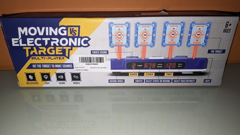 Alvo Eletrónico Móvel Digital – Para Nerf / Dardos de Espuma – Novo