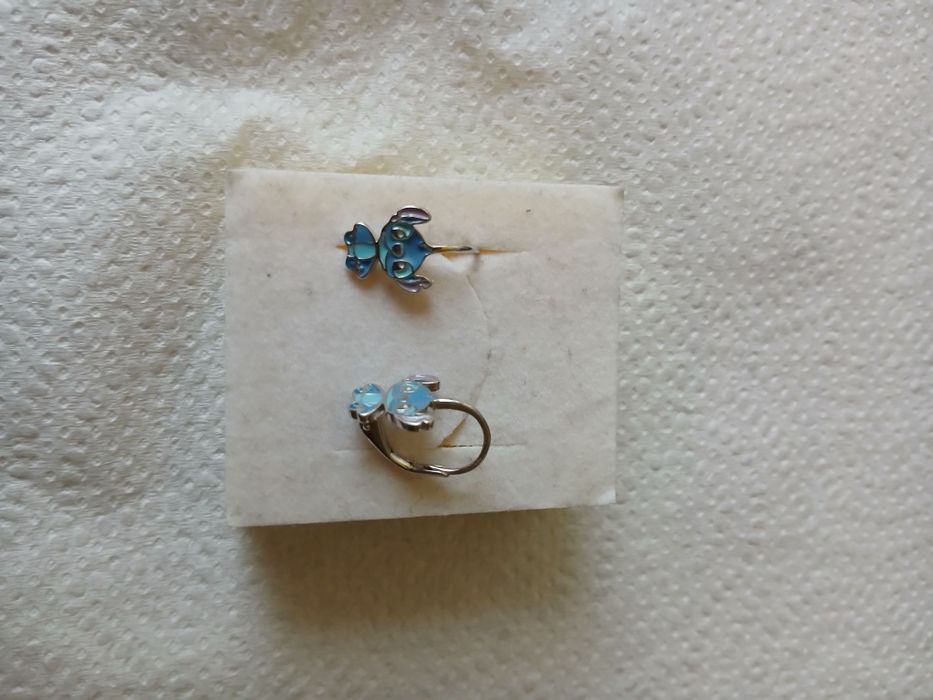 Kolczyki Stitch 925 srebrne