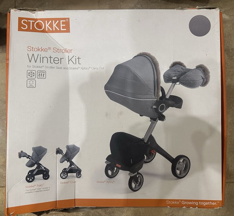 Коляска Stokke V5 (2в1)+ полный зимний комплект