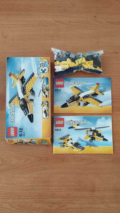 Klocki Lego Nr 6912 - Samolot, helikopter, łódź - Creator (3 w 1).