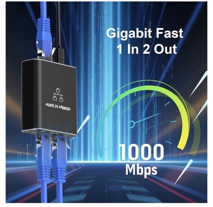 LAN RJ45 splitter 1 para 2