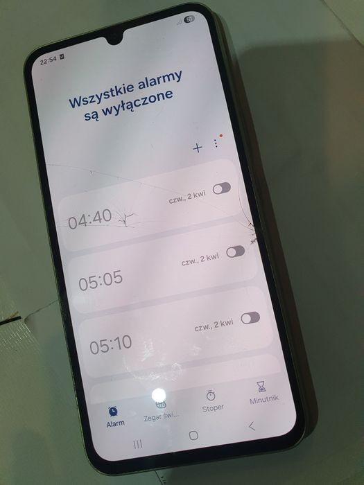 Lcd z ramką zloty kolor  org samsung a34 5g