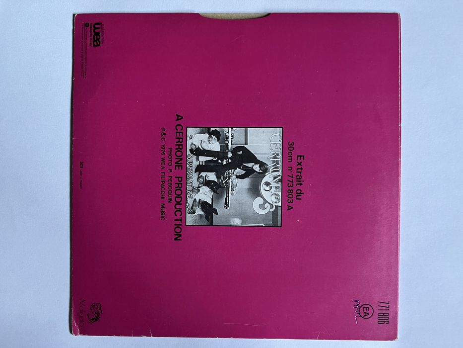 Cerrone ‎– Supernature 7 inch Single 45 T / NMINT