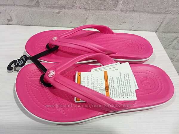 Вьетнамки шлепанцы Crocs Crocband Flip оригинал М4 W6, p. 36-37