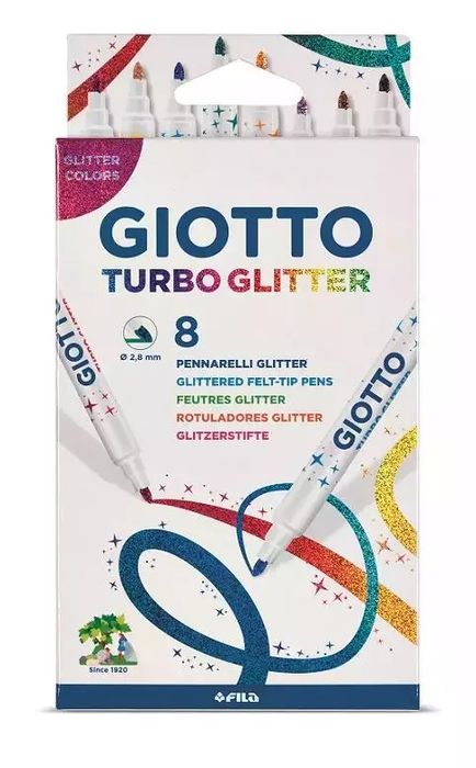Pisaki Turbo Glitter 8 Kolorów. Nowy Produkt