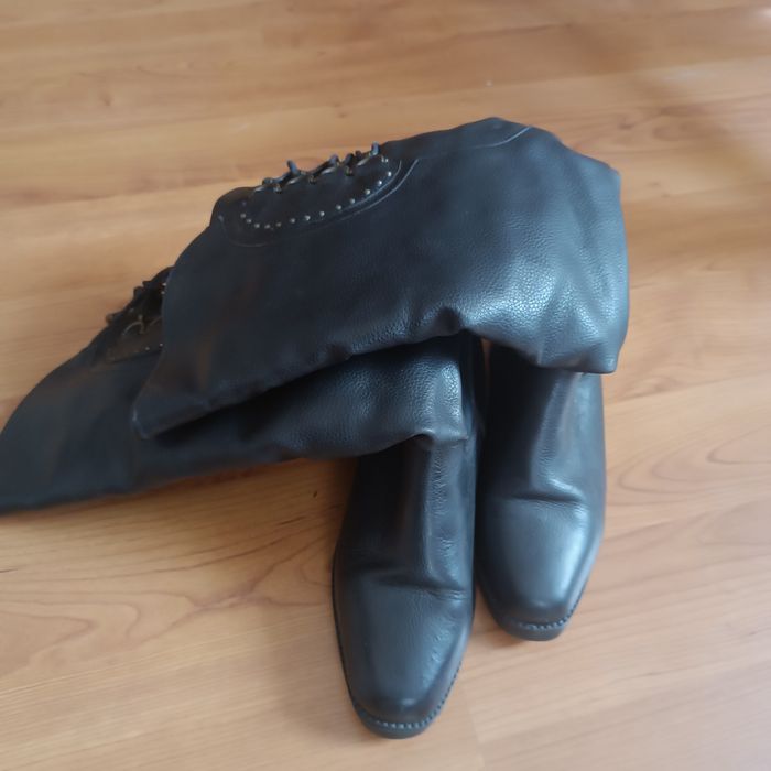 Сапоги шкіряні,зимові