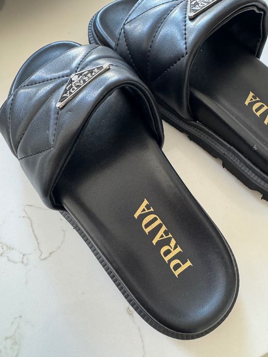 Klapki Prada 37 nowe czarne