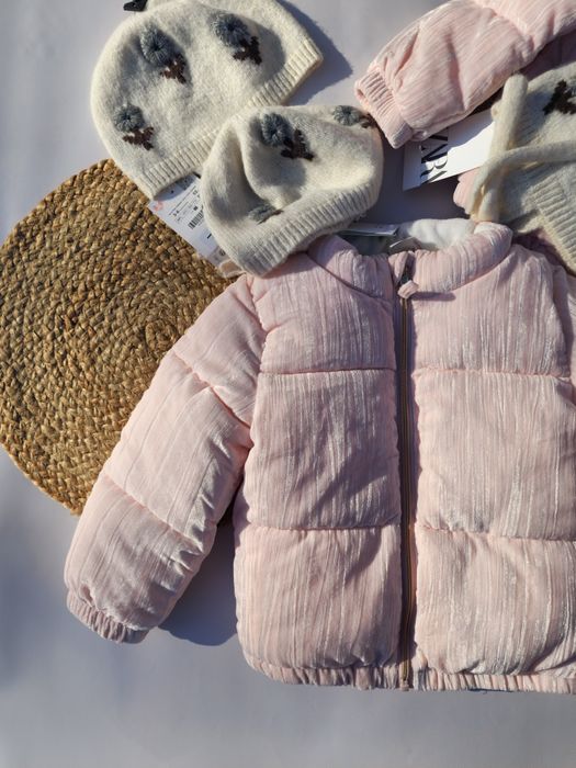 Курточка для дівчинки демисезонна з флісовою підкладкою h&m 98,104