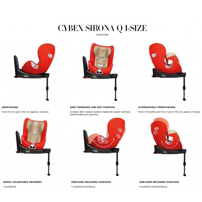 Cadeira auto Cybex Sirona Laranja
