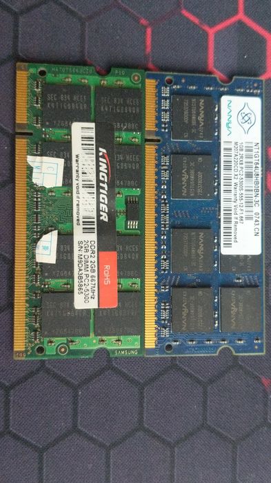 Pamięć RAM PC5300 2gb i 1gb