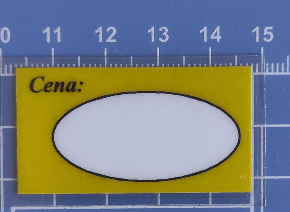 Cenówki laminowane małe.