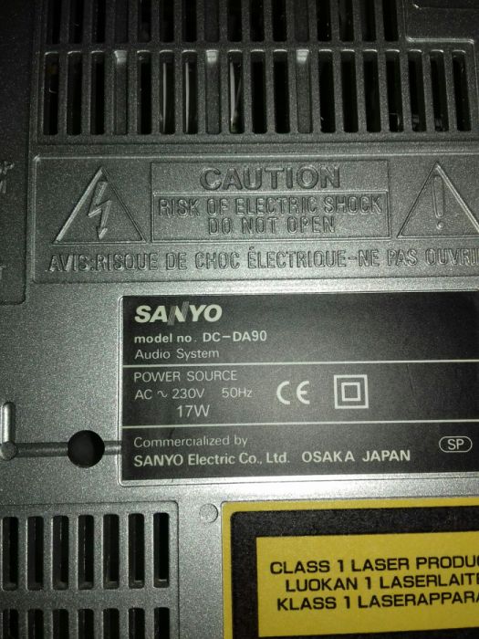 Aparelhagem Rádio CD k7 Sanyo