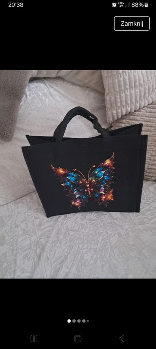 Torebka damska lekka.Wysokosc 30cm.szerokos 34.c