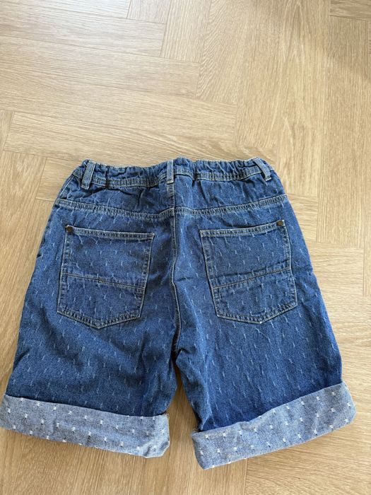 Krótkie spodenki szorty Reserved rozmiar 170 jeansowe niebieskie regulacja w pasie