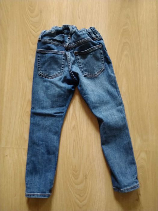 Spodnie jeansy granatowe , hm, rozmiar 110
