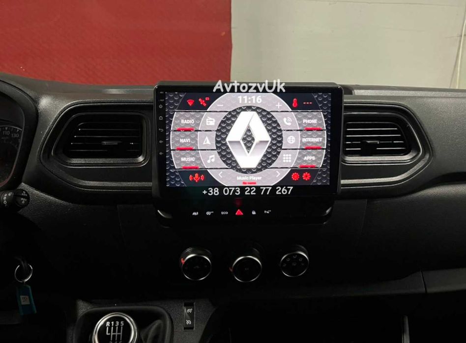 Магнитола Renault MASTER Opel MOVANO Мастер Nissan NV400 2 дин Android 16