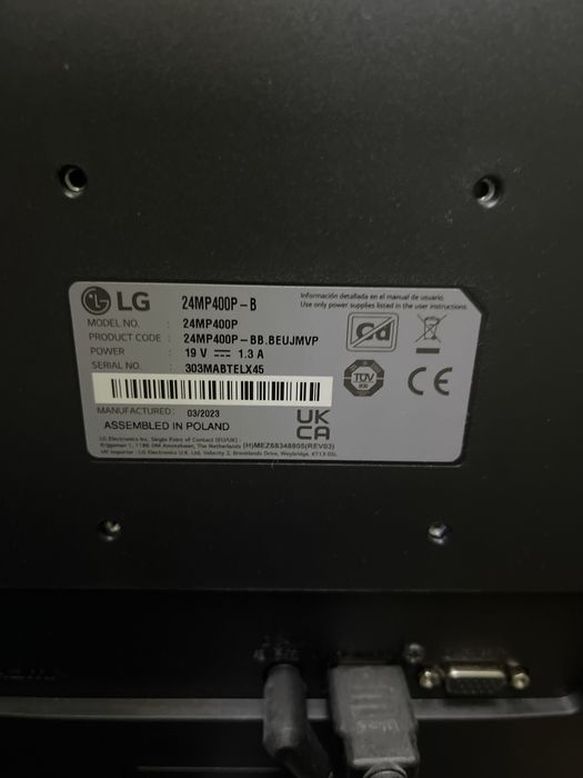 Ekran LG  24 cale 75 hz