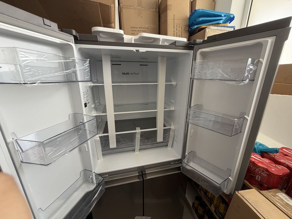 Frigorífico Americano HISENSE RQ5P470SEIE (No Frost - 178.5 cm - 483 L - Cinzento) (3 anos garantia)