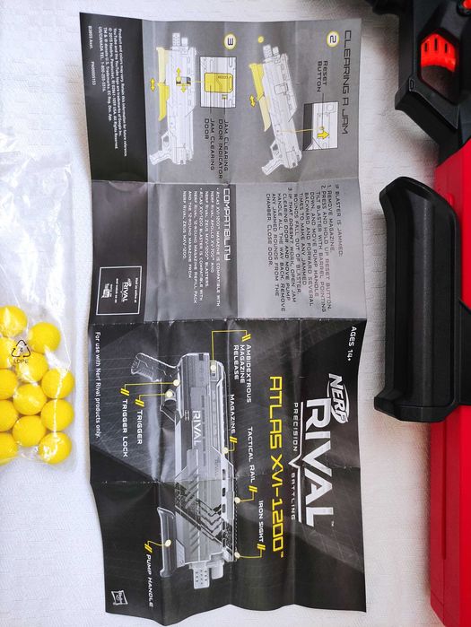 Бластер NERF RIVAL Atlas XVI-1200 HASBRO ( дробовик + 24 кульки )