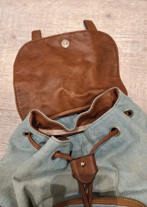 Plecak jeansowy  jasnoniebieski