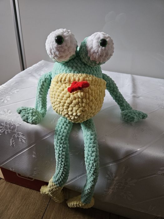 Szydełkowa żaba hand made