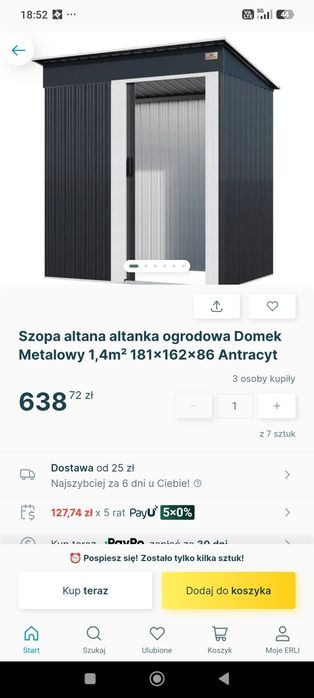 Schowek ogrodowy