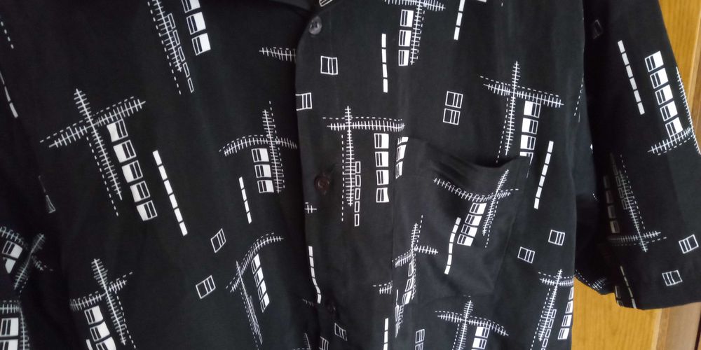 Koszula męska czarna - rozmiar L