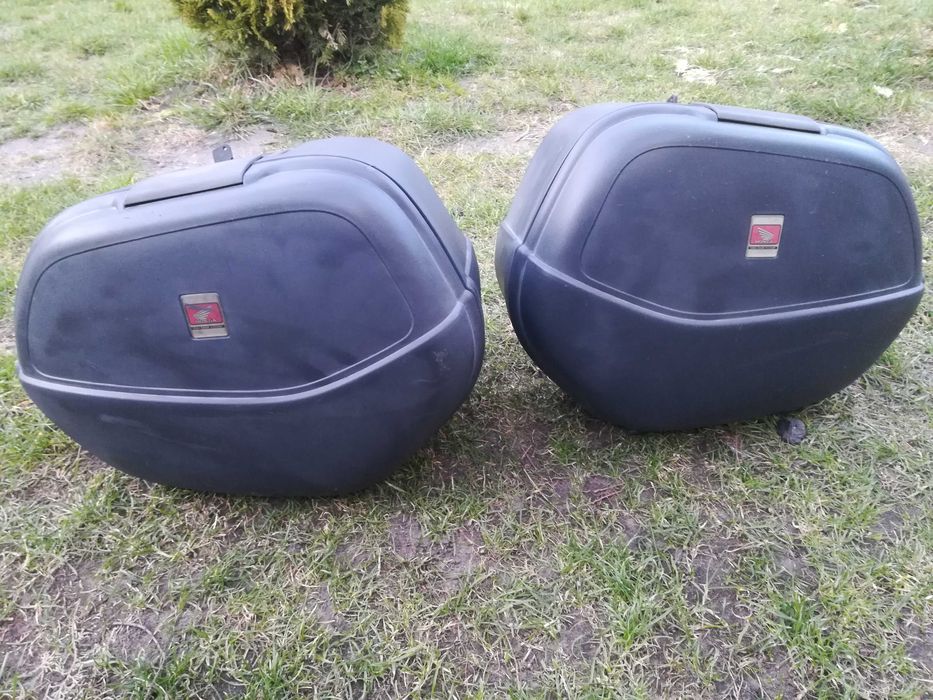 Kufer boczny prawy, lewy stelaż Honda Transalp 650