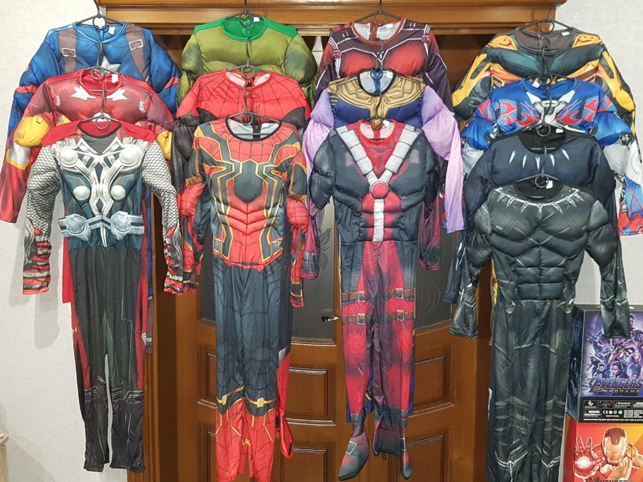 Костюми Супергероїв Марвел та роботи Трансформери,нові,ростовка