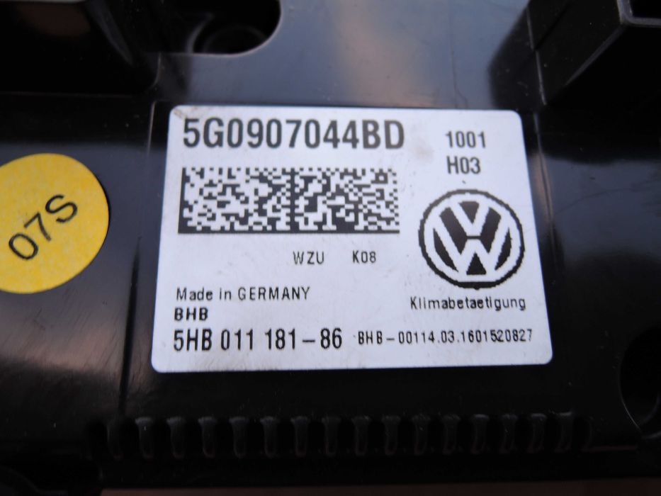 Panel Klimatyzacji  Vw Golf VII 5g0.907.044.bd