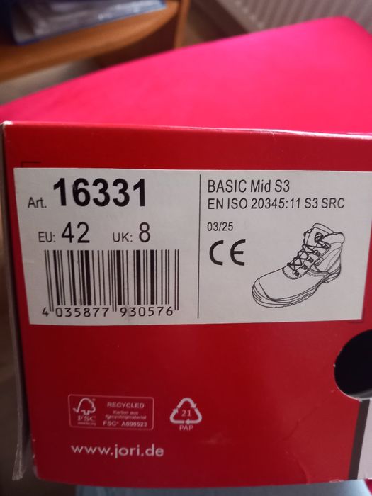 Buty robocze ze skóry 42 i 43